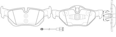 FP1171E FIT Комплект тормозных колодок, дисковый тормоз