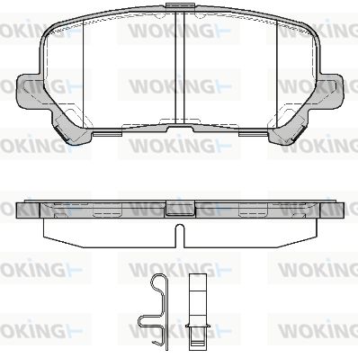 P1370302 WOKING Комплект тормозных колодок, дисковый тормоз