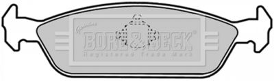 BBP1379 BORG & BECK Комплект тормозных колодок, дисковый тормоз