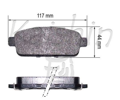 FK10179 KAISHIN Комплект тормозных колодок, дисковый тормоз