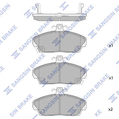 SP1571 Hi-Q Комплект тормозных колодок, дисковый тормоз