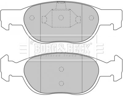 BBP1499 BORG & BECK Комплект тормозных колодок, дисковый тормоз