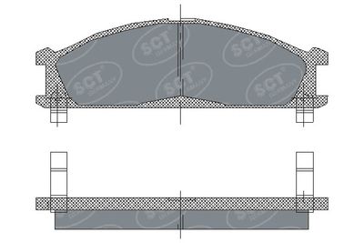 SP185PR SCT - MANNOL Комплект тормозных колодок, дисковый тормоз