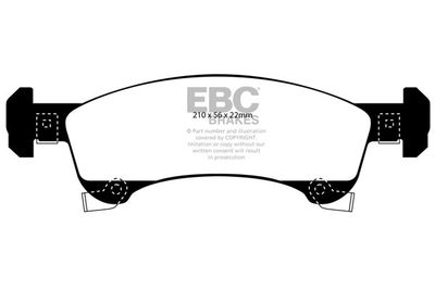 DP1651 EBC Brakes Комплект тормозных колодок, дисковый тормоз