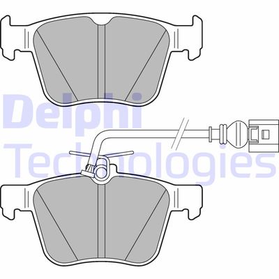LP3267 DELPHI Комплект тормозных колодок, дисковый тормоз