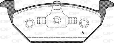 BPA063320 OPEN PARTS Комплект тормозных колодок, дисковый тормоз