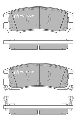 LVXL496 MOTAQUIP Комплект тормозных колодок, дисковый тормоз