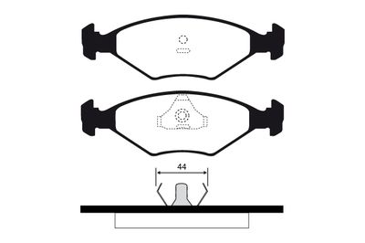 RA03314 RAICAM Комплект тормозных колодок, дисковый тормоз