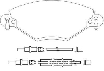 FP2318E FIT Комплект тормозных колодок, дисковый тормоз