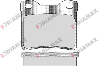 N09323 DIAMAX Комплект тормозных колодок, дисковый тормоз