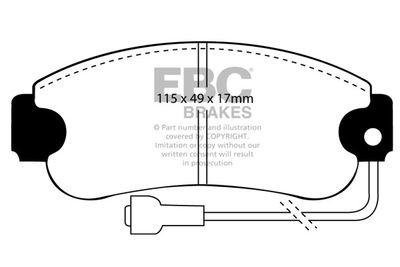 DP385 EBC Brakes Комплект тормозных колодок, дисковый тормоз