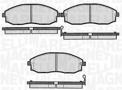 363916060279 MAGNETI MARELLI Комплект тормозных колодок, дисковый тормоз