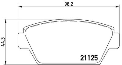 P54010 BREMBO Комплект тормозных колодок, дисковый тормоз
