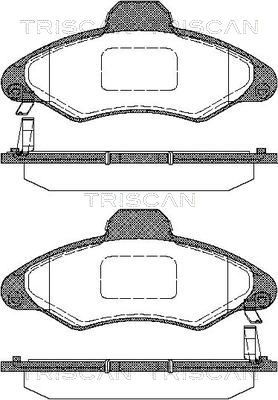 811016003 TRISCAN Комплект тормозных колодок, дисковый тормоз