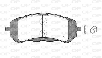 BPA155900 OPEN PARTS Комплект тормозных колодок, дисковый тормоз
