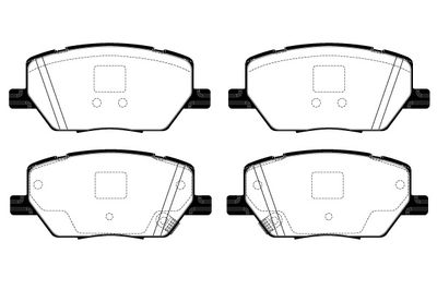 RA01107 RAICAM Комплект тормозных колодок, дисковый тормоз