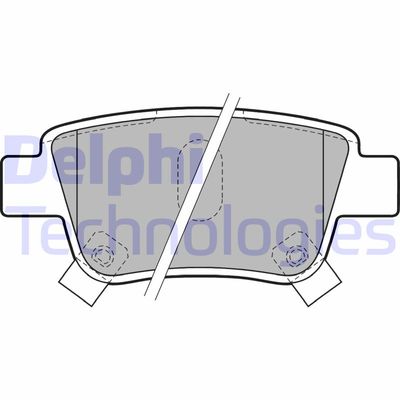 LP1785 DELPHI Комплект тормозных колодок, дисковый тормоз