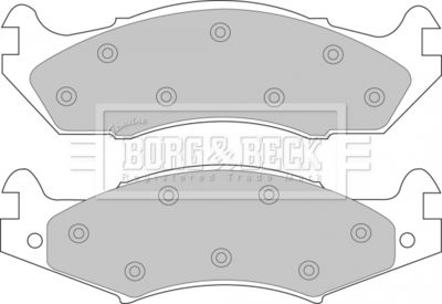 BBP1566 BORG & BECK Комплект тормозных колодок, дисковый тормоз