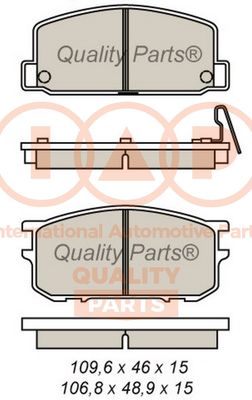 70415020 IAP QUALITY PARTS Комплект тормозных колодок, дисковый тормоз