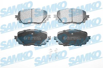 5SP2002 SAMKO Комплект тормозных колодок, дисковый тормоз