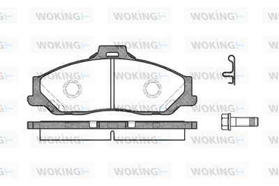 P630301 WOKING Комплект тормозных колодок, дисковый тормоз
