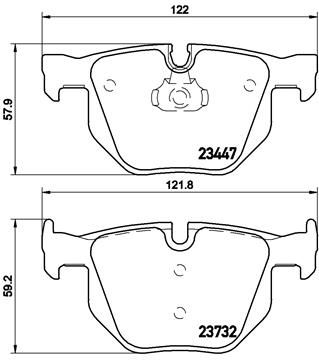 P06056X BREMBO Комплект тормозных колодок, дисковый тормоз