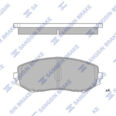 SP1416 Hi-Q Комплект тормозных колодок, дисковый тормоз