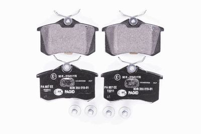 8DB355019911 HELLA PAGID Комплект тормозных колодок, дисковый тормоз