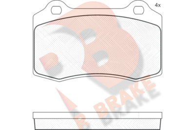 RB1447 R BRAKE Комплект тормозных колодок, дисковый тормоз