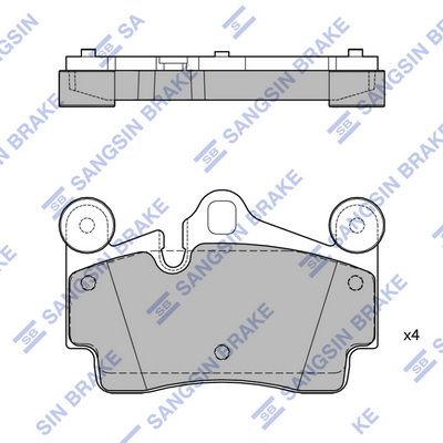 SP2198 Hi-Q Комплект тормозных колодок, дисковый тормоз