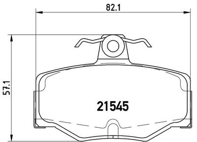P56024 BREMBO Комплект тормозных колодок, дисковый тормоз