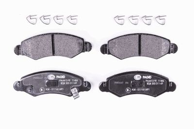 8DB355011691 HELLA Комплект тормозных колодок, дисковый тормоз