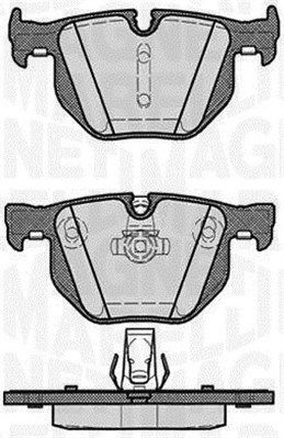 363916060161 MAGNETI MARELLI Комплект тормозных колодок, дисковый тормоз