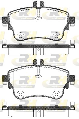 2148708 ROADHOUSE Комплект тормозных колодок, дисковый тормоз