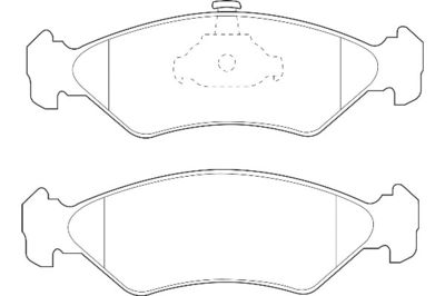 2134892 Omnicraft Комплект тормозных колодок, дисковый тормоз