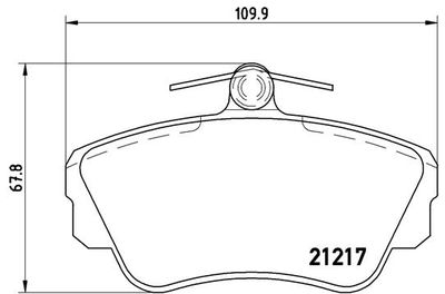 P86010 BREMBO Комплект тормозных колодок, дисковый тормоз
