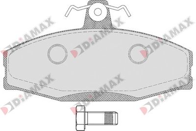 N09185 DIAMAX Комплект тормозных колодок, дисковый тормоз