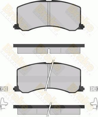 PA1256 Brake ENGINEERING Комплект тормозных колодок, дисковый тормоз