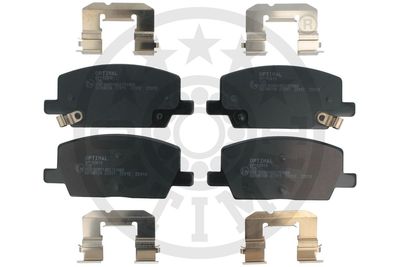 BP12813 OPTIMAL Комплект тормозных колодок, дисковый тормоз