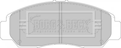 BBP1741 BORG & BECK Комплект тормозных колодок, дисковый тормоз