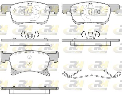 2158002 ROADHOUSE Комплект тормозных колодок, дисковый тормоз
