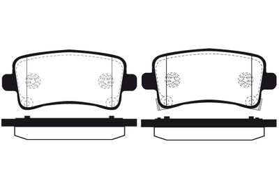 RA09640 RAICAM Комплект тормозных колодок, дисковый тормоз