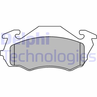 LP1431 DELPHI Комплект тормозных колодок, дисковый тормоз