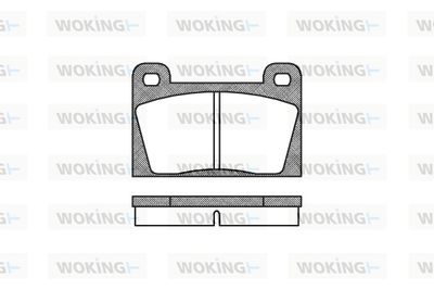 P118310 WOKING Комплект тормозных колодок, дисковый тормоз