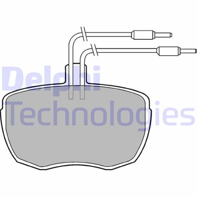 LP213 DELPHI Комплект тормозных колодок, дисковый тормоз