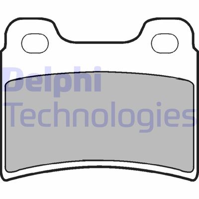LP904 DELPHI Комплект тормозных колодок, дисковый тормоз