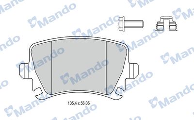 MBF015194 MANDO Комплект тормозных колодок, дисковый тормоз