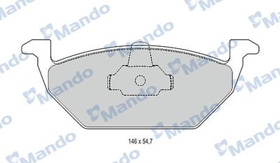 MBF015144 MANDO Комплект тормозных колодок, дисковый тормоз