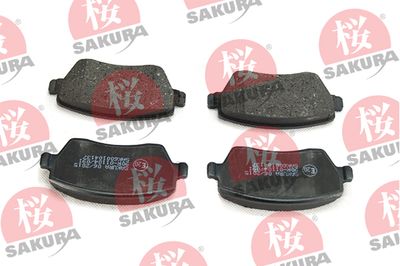 600104137 SAKURA Комплект тормозных колодок, дисковый тормоз