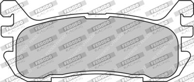 FCP1012H FERODO RACING Комплект тормозных колодок, дисковый тормоз